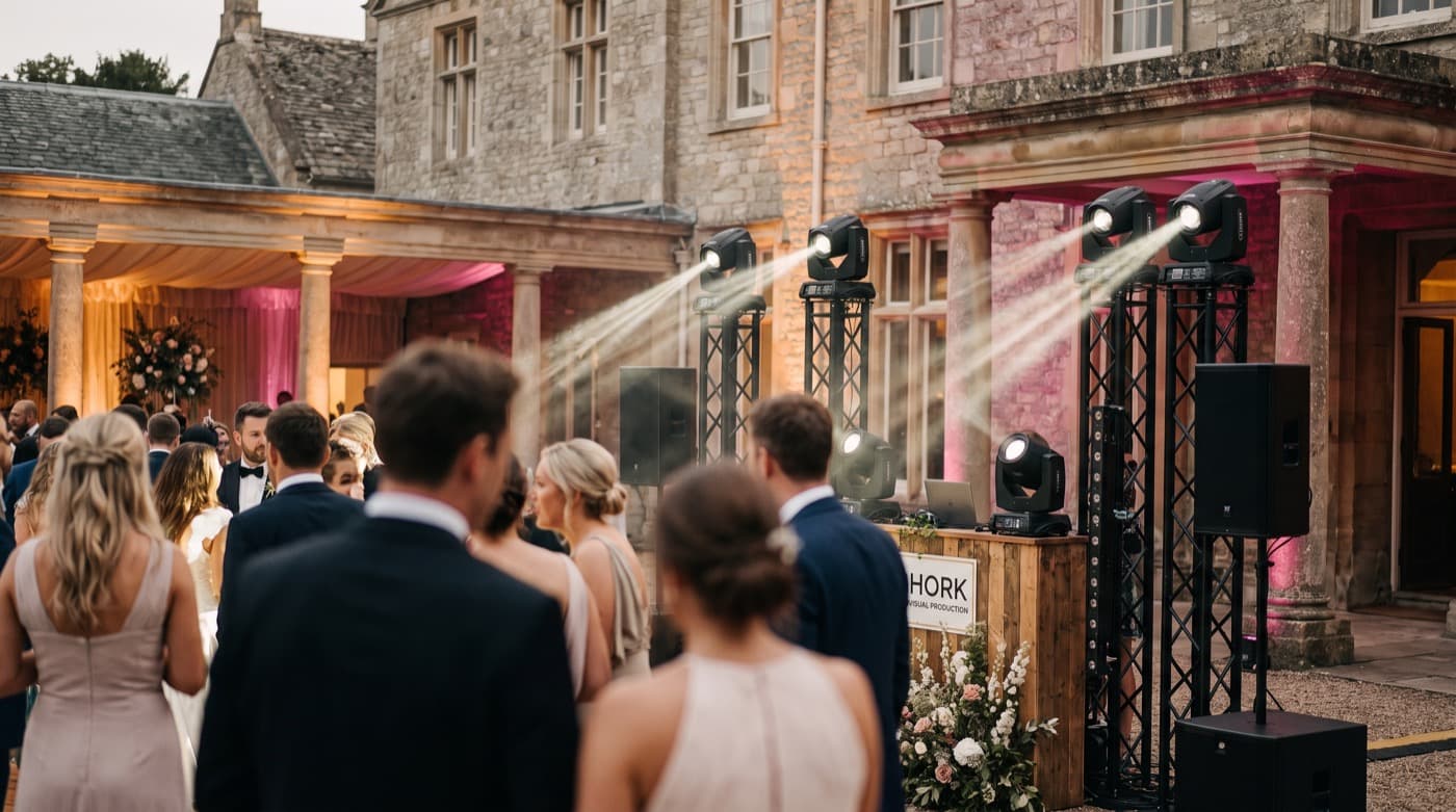 Boda · Casa señorial — sonido e iluminación por HORK en León